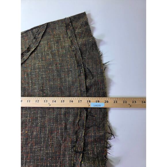 NECESSARY OBJECTS Brown Wool Blend Artsy A-Line Made in USA Skirt SZ S - Picture 8 of 8